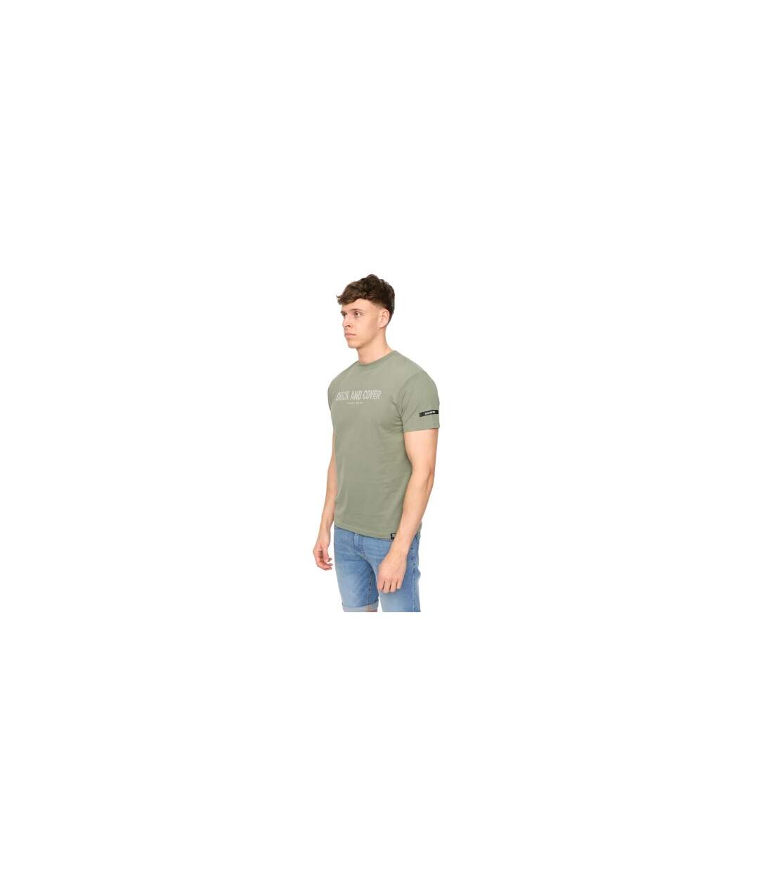 T-shirt Walpole Homme Olive Duck And Cover-1