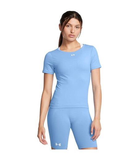 Womens/ladies Vanish Crew Neck Slim T-shirt Blue Under Armour