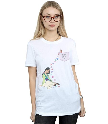 Disney - T-shirt MULAN ALWAYS HERE FOR YOU - Femme (Blanc) - UTBI18056