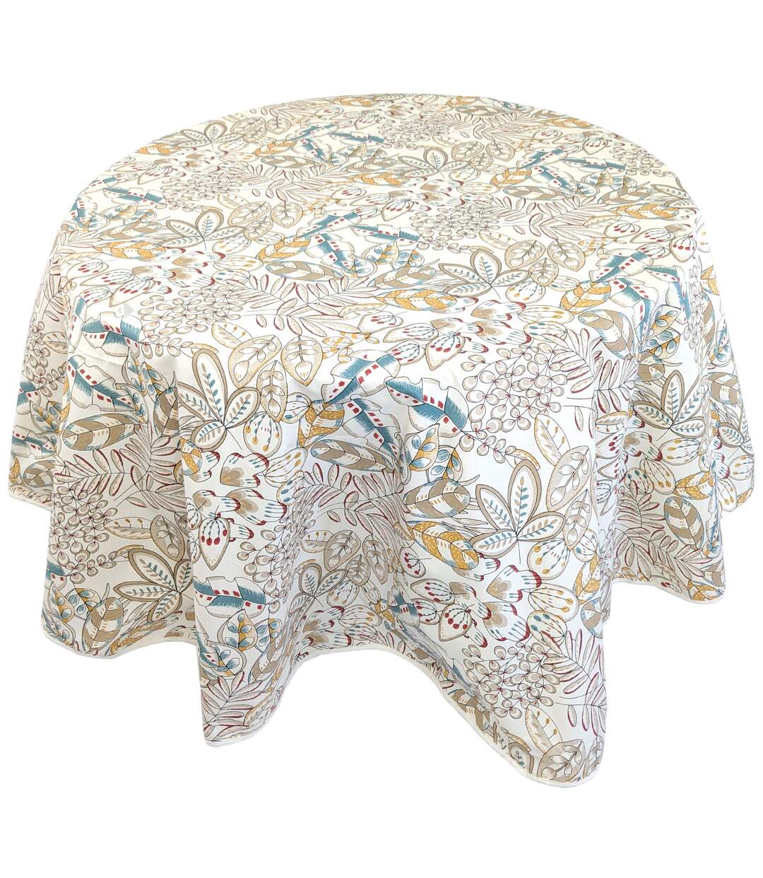 Nappe coton enduite KIM Rond-1