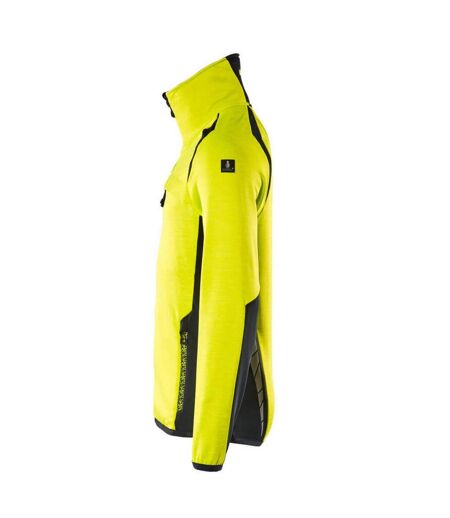 Veste Polaire Accelerate Safe Homme Jaune Fluo Bleu Marine Foncé Mascot