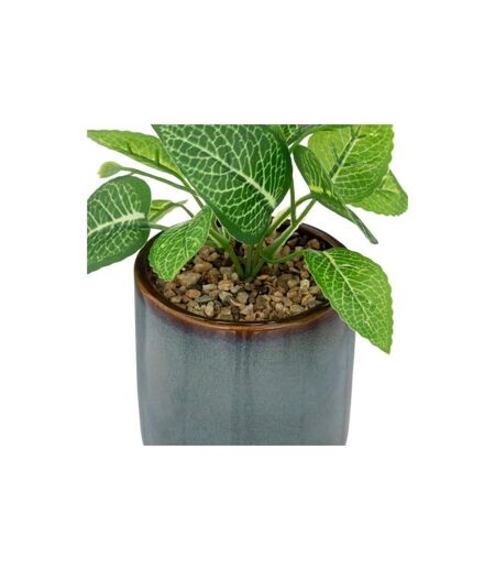 Plante Artificielle en Pot Reac 16cm Bleu & Vert