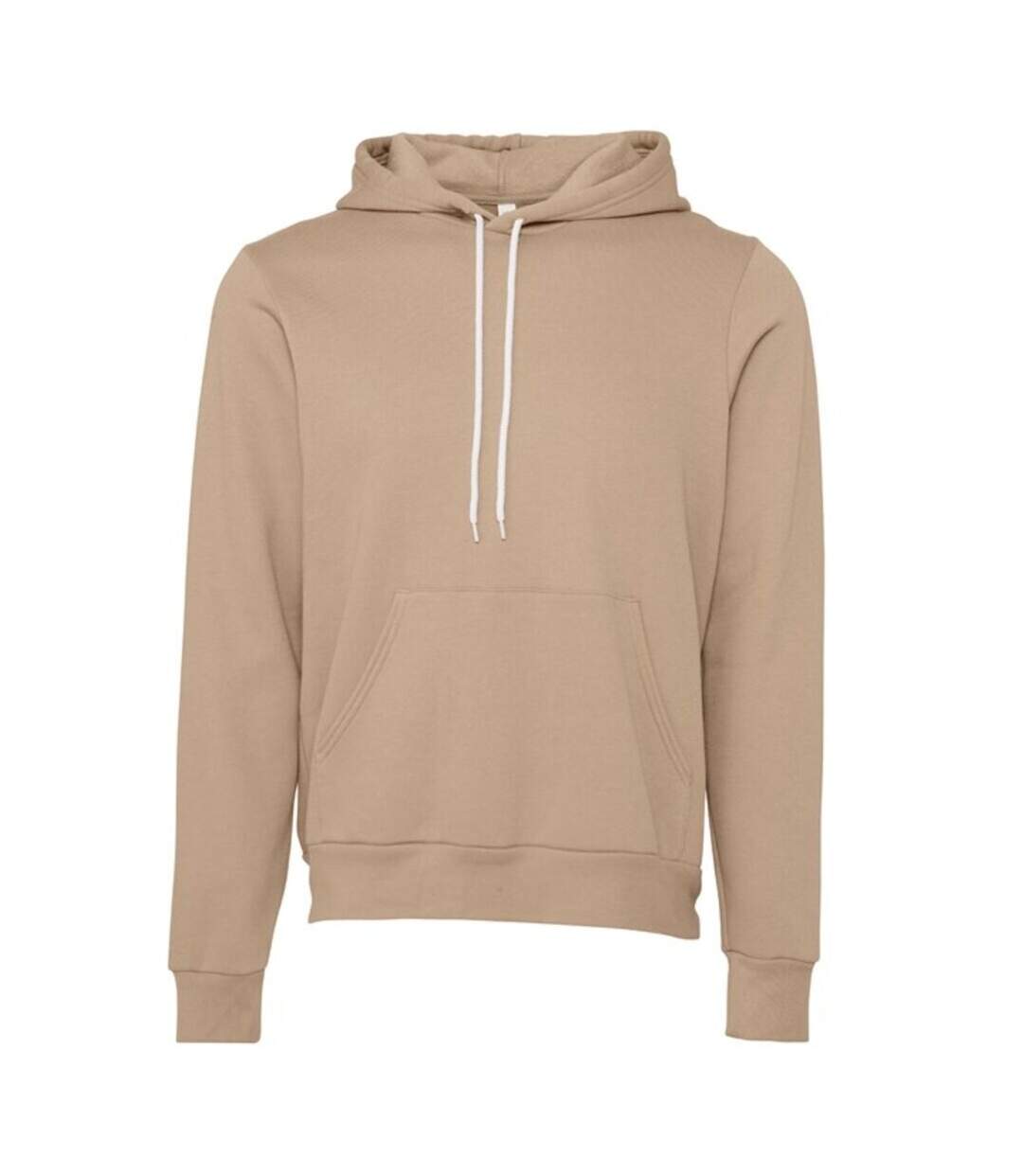 Sweat à capuche adulte marron clair Bella + Canvas-1