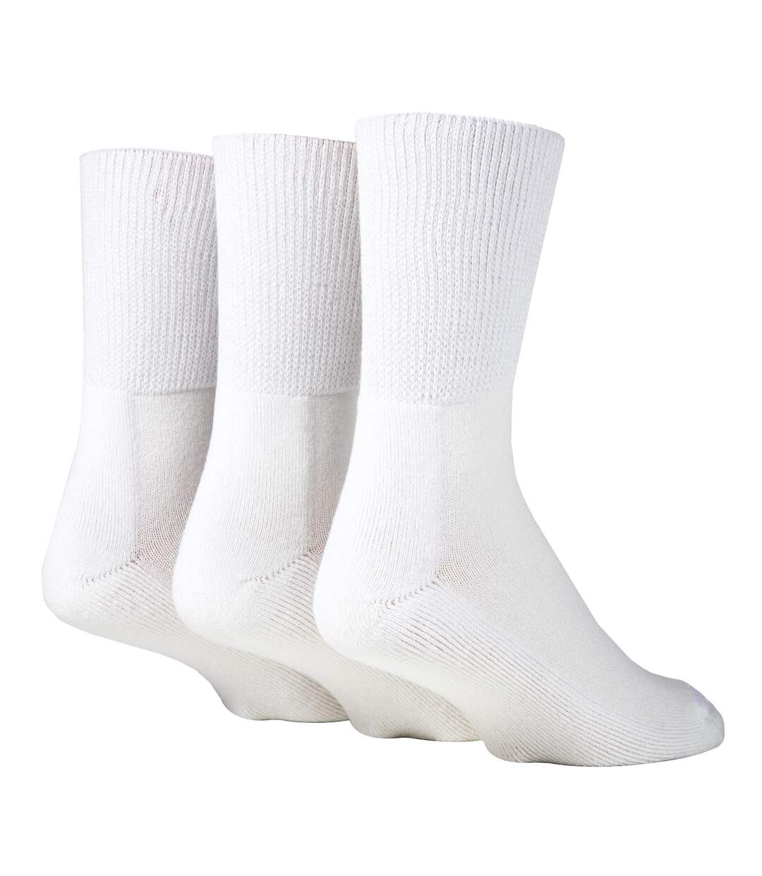 Lot de 12 paires de chaussettes unisexes pour diabétiques-3