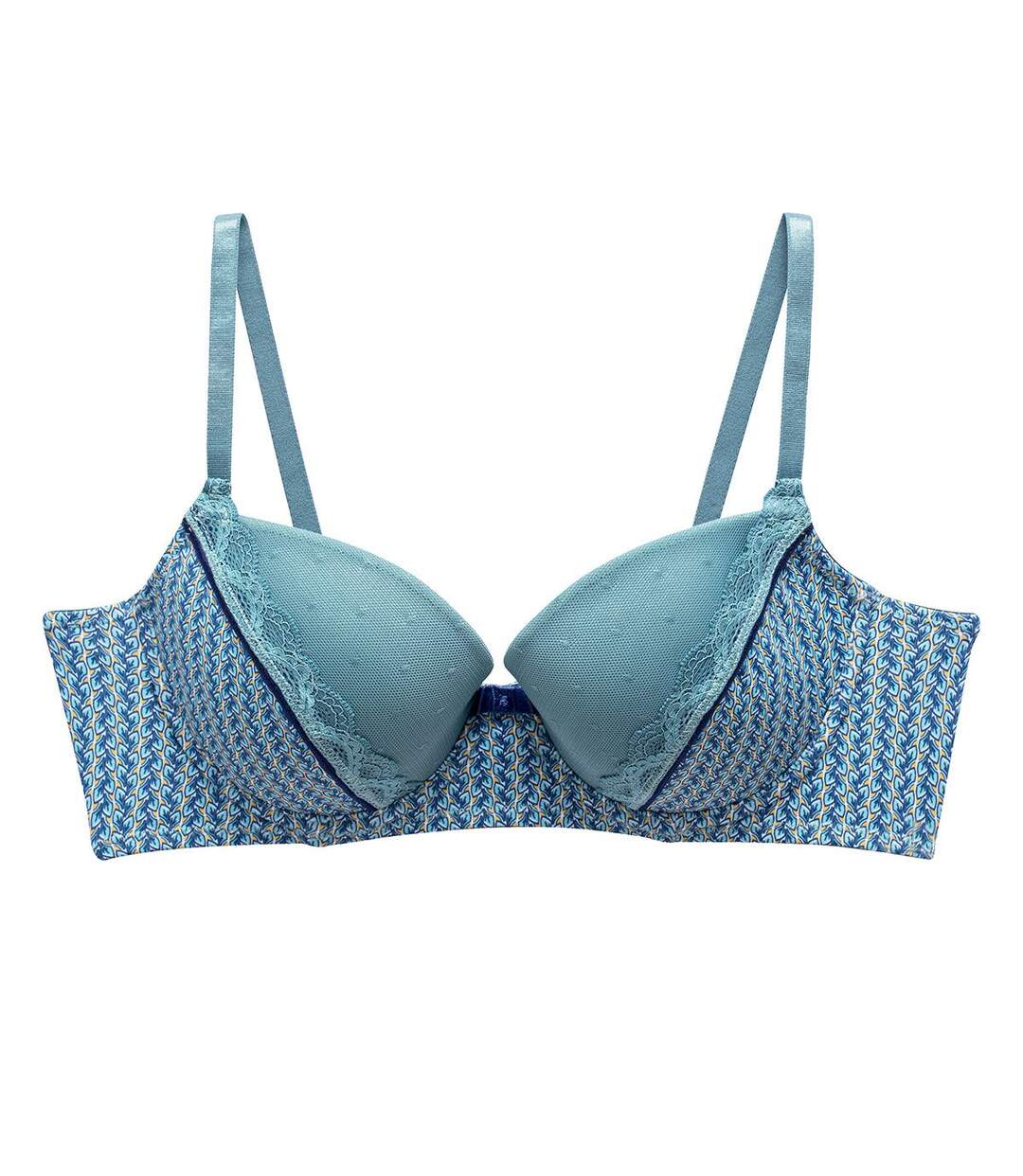 Soutien-gorge ampliforme turquoise Rose-1