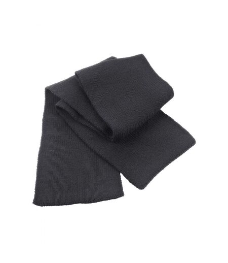 Echarpe Épaisse Classique Tricotée Homme Taille Unique Gris Foncé Result