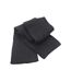 Echarpe Épaisse Classique Tricotée Homme Taille Unique Gris Foncé Result-2