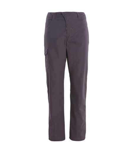 Womens/ladies Rambler Water Repellent Outdoor Trousers Dark Grey Trespass