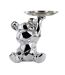 Vide-Poche Statue Ourson 18cm Argent-1