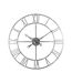 Hill Interiors Foil Skeleton Wall Clock (Silver) (Small) - UTHI2932