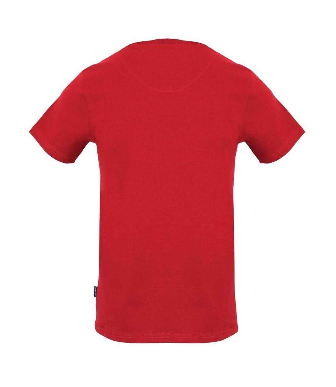 T-shirt Motif Réflexion Homme Rouge Aquascutum-2