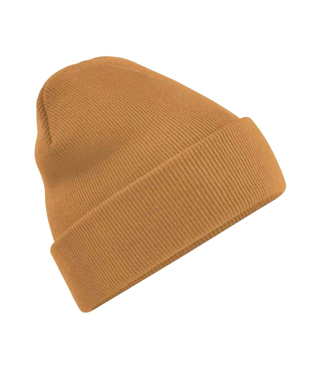 Unisex Adults Original Cuffed Beanie Caramel Beechfield-1