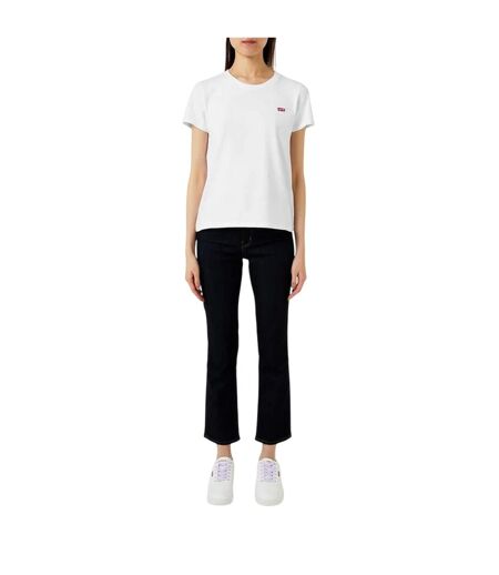 T-shirt Motif/style Aile De Chauve-souris Et Logo Femme Blanc Levis
