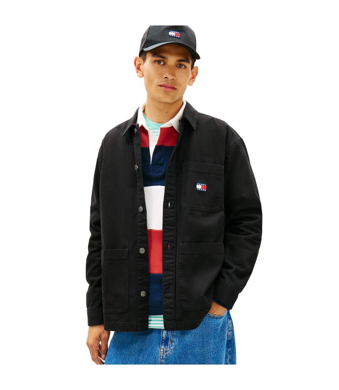 Surchemise Essential Homme Noir Tommy Jeans-2