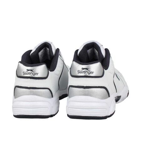 Mens Tennis Shoes White Navy Slazenger