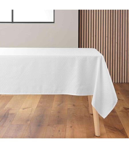 Nappe Jacquard Imprimé Artea 140x240cm Blanc