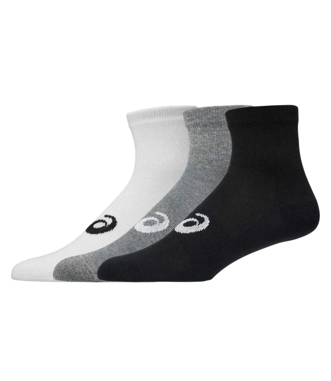 Pack Of 3  Mens Quarter Ankle Socks  Multicoloured Asics-2