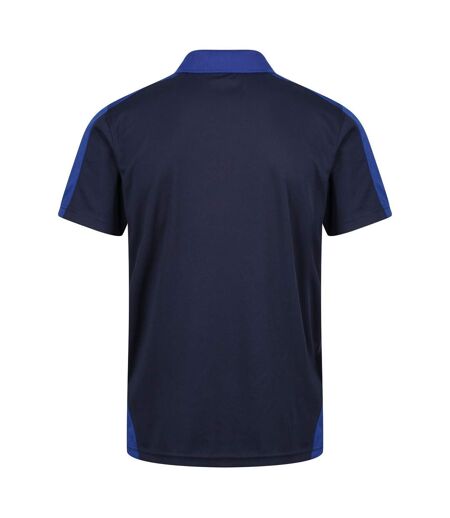 Regatta Mens Contrast Coolweave Polo Shirt (Navy/New Royal)