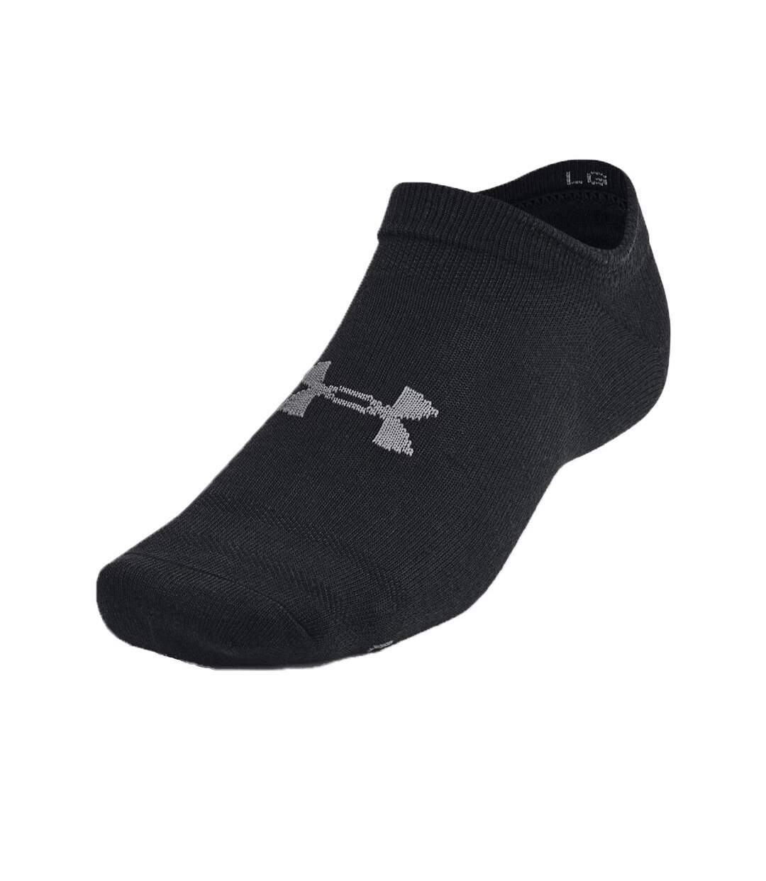 Lot de 3 paires de chaussettes noires mixte under armour unisex-2