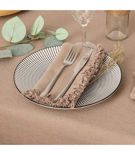 Lot de 2 Serviettes de Table Maha 40x40cm Gris