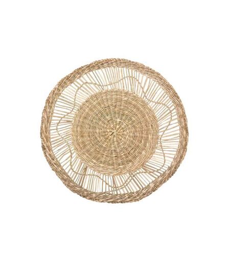 Décoration Murale Ronde Seagrass 38cm Naturel