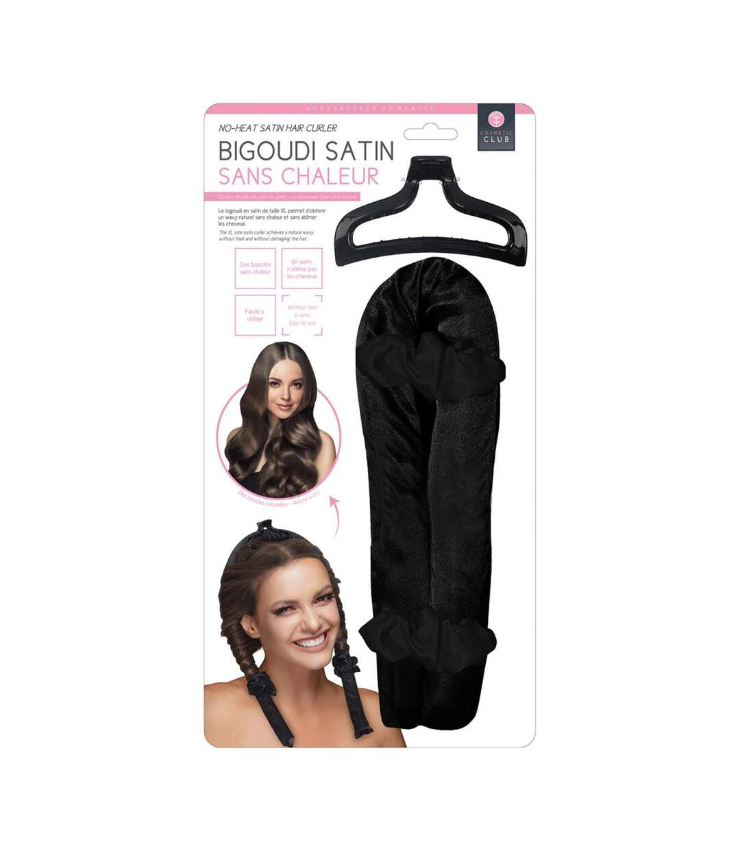Bigoudi Satin sans Chaleur XXL 95cm Noir-5