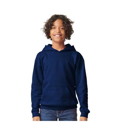 Sweat à capuche enfant bleu marine Gildan