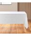 Nappe Antitache Imprimé Mikado 140x240cm Blanc & Argent-1