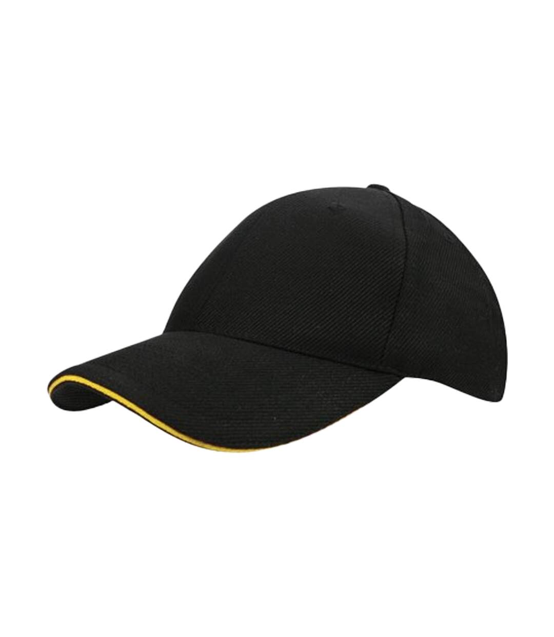 Casquette De Baseball Noir Jaune L-Merch-2