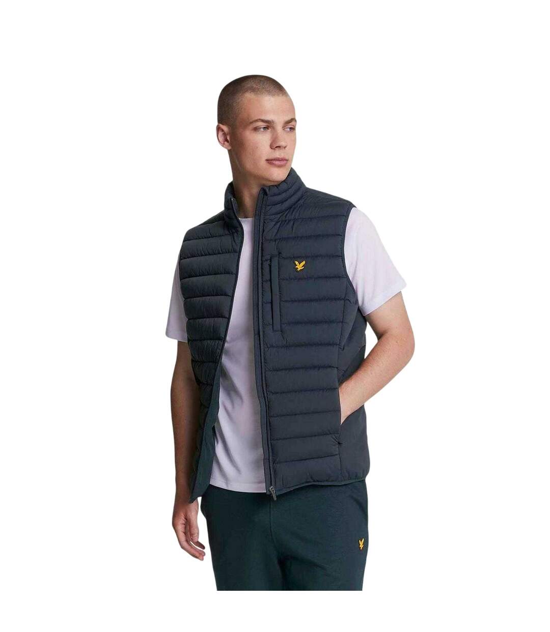 Short Cintré Uni À Taille Élastiquée Homme Bleu Lyle & Scott-4