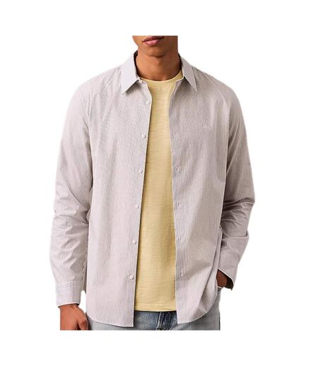 Chemise rayures slim bleu homme calvin klein jeans stripe stret