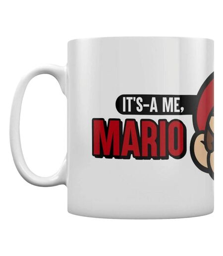 Super Mario Tasse It's A Me Mario (Blanc/Noir/Rouge) (Taille unique) - UTPM2819
