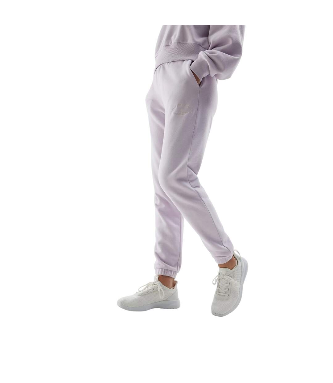 Pantalon De Jogging Cas F472 Femme Violet Clair 4F-1