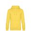 Sweat à capuche king homme jaune B&C