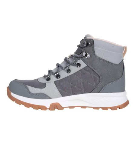 Womens/ladies Lynton Waterproof Boots Light Grey Mountain Warehouse