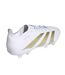 Mens Predator 24 League Leather Firm Ground Football Boots White Gold Bling Adidas-2