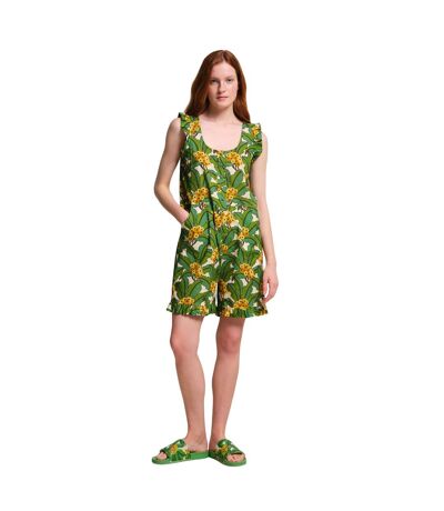 Womens/ladies Orla Kiely Tropical Playsuit Green Regatta