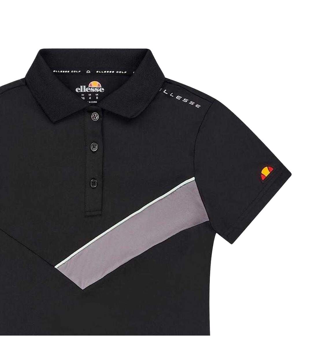 Womens/ladies Lotali Polo Shirt Black Ellesse-3
