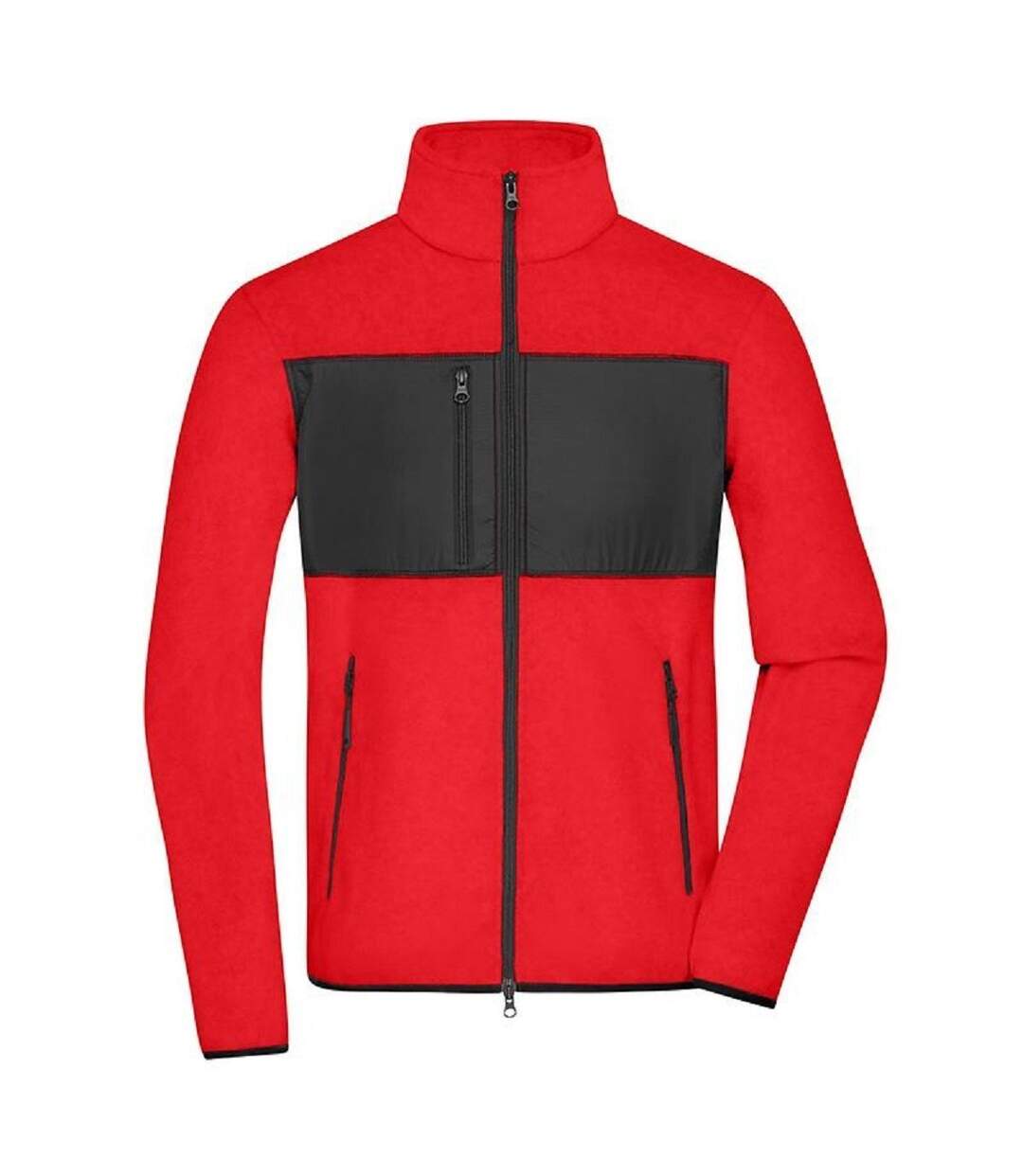 Veste polaire manches longues - Homme - JN1312 - rouge