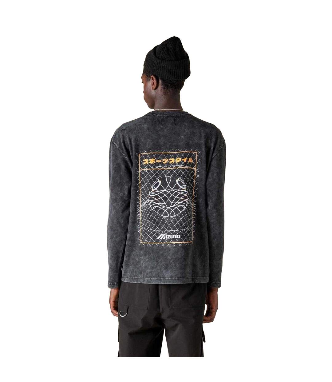 T-shirt Manches Longues Sportstyle Homme Noir Mizuno-3