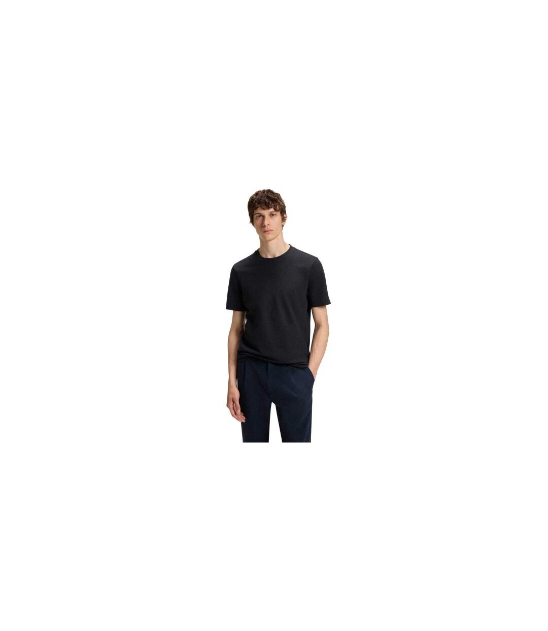 T-shirt Tiburt Homme Bleu Foncé Hugo Boss-1