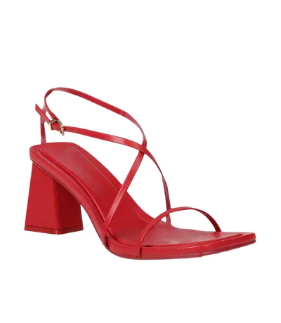 Sandales Motif/style Lanières Femme Rouge Where´s That From