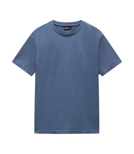 Mens Salis Logo Short-sleeved T-shirt Stormy Weather Napapijri