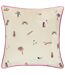 Eivissa velvet embroidered cushion cover 43cm x 43cm multicoloured Furn-2