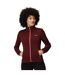 Womens/ladies Newhill Marl Full Zip Fleece Jacket Burgundy Rumba Red Regatta-1
