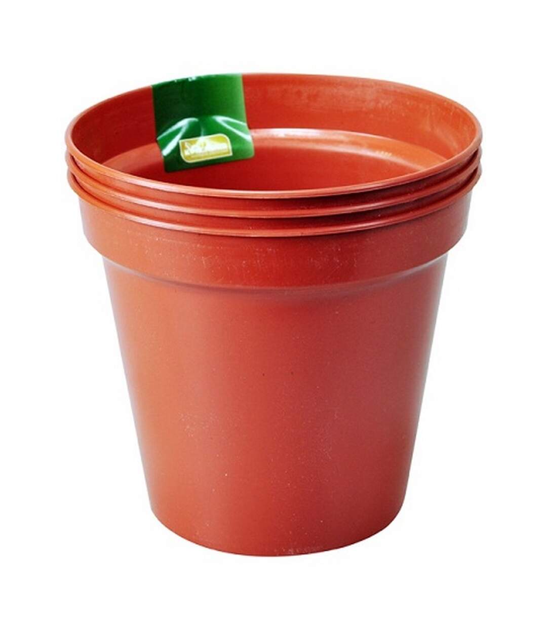 Pack of 3  Flower pots  6in orange Ambassador