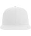 Unisex adult james 6 panel recycled polyester snapback cap white Atlantis-1