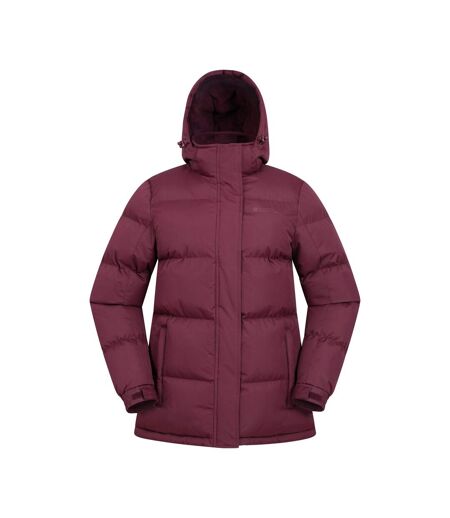 Mountain Warehouse Womens/Ladies Waterproof Padded Jacket (Burgundy) - UTMW1665