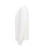 Womens/ladies Pleated Front Long-sleeved Blouse White Henbury-3