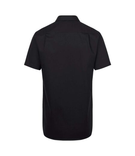 Chemise Manches Courtes Homme Noir Seidensticker